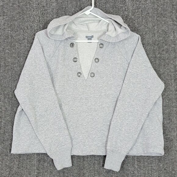 Aerie Sweatshirt Hoodie Womens Small Gray Long Sleeve Oversized Pullover Top - Picture 1 of 12